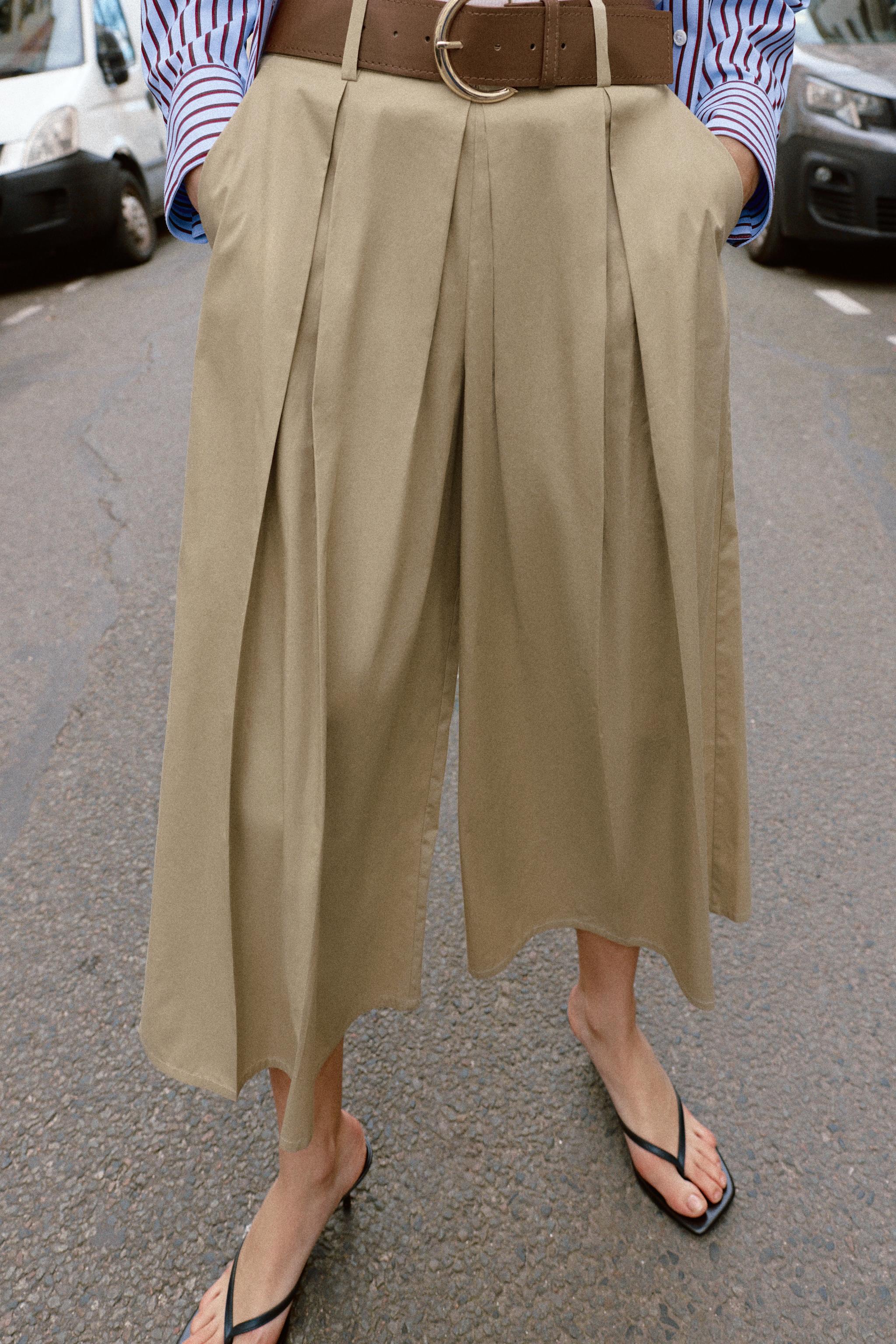 BELTED CULOTTES